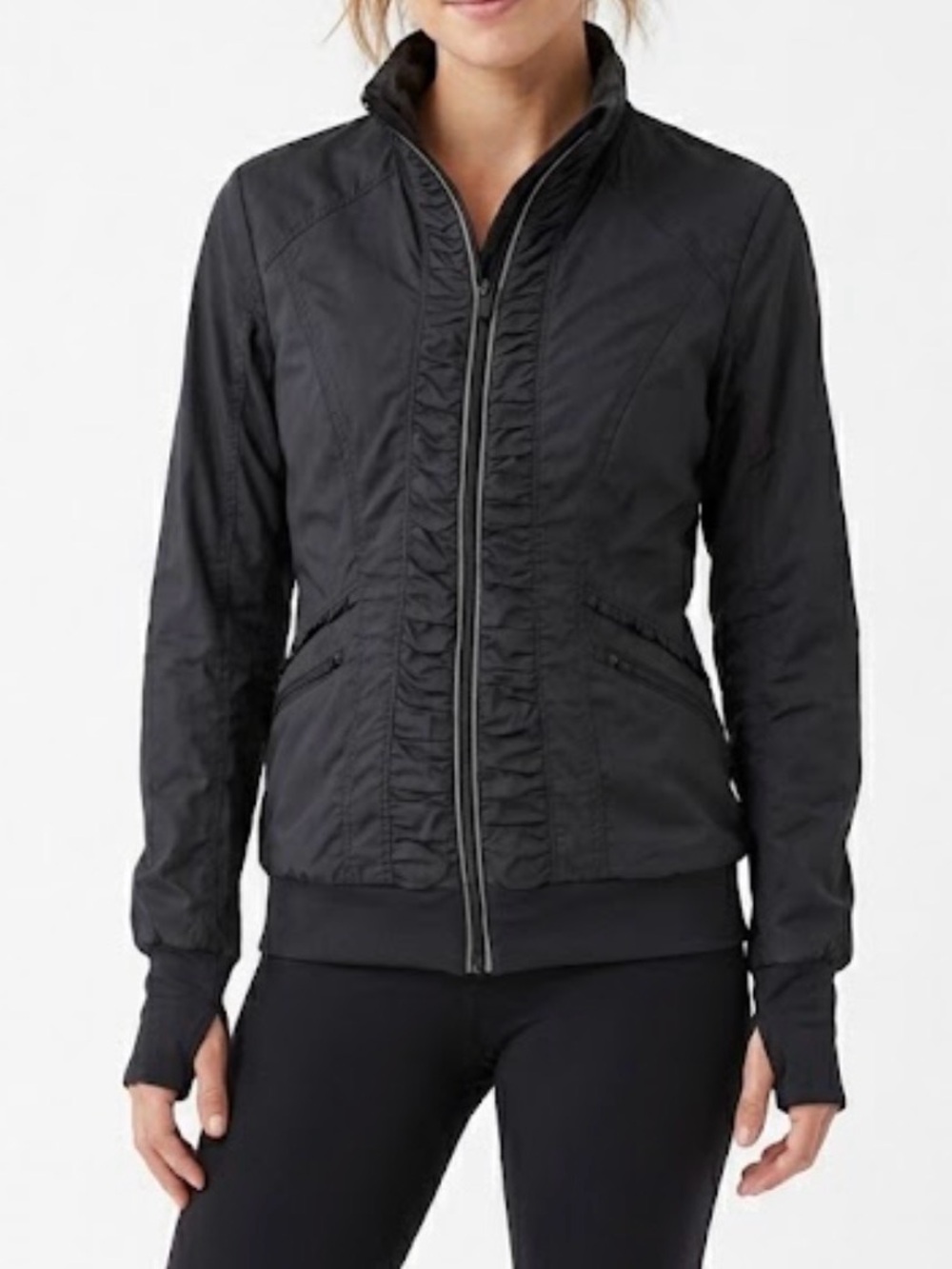 Lululemon Run: Back On Track Lightweight Jacket Black Size 6